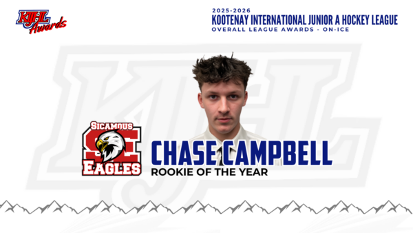 Rookie of the Year: Chase Campbell – Sicamous Eagles