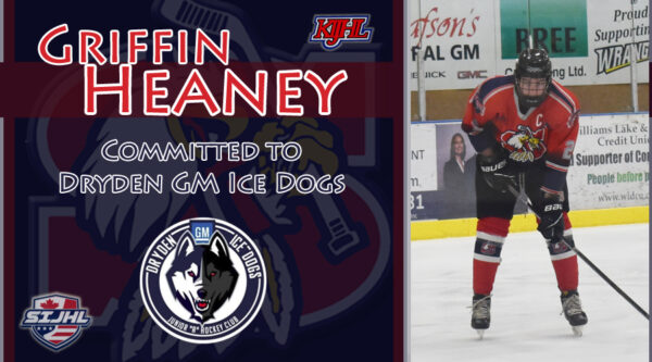 Heaney Commits to SIJHL’s Dryden Ice Dogs